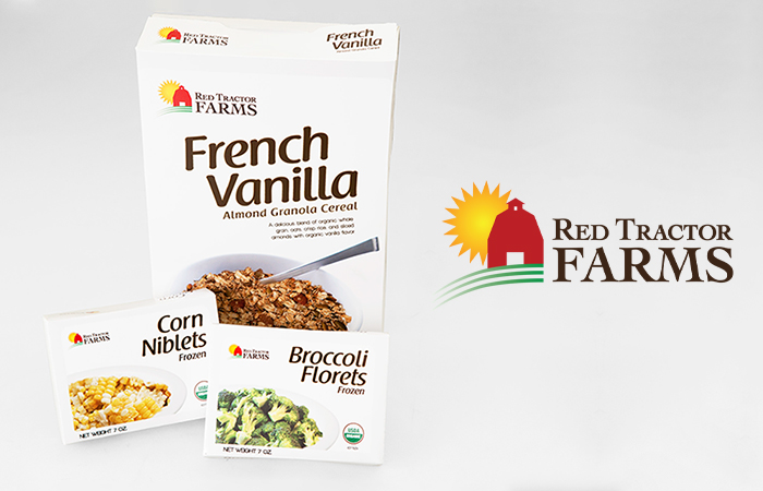 Red Tractor Farms Package and Logo Design